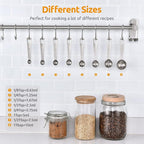 Measuring Spoons: U-Taste 18/8 Stainless Steel Measuring Spoons Set of 8 Piece: - Image 2