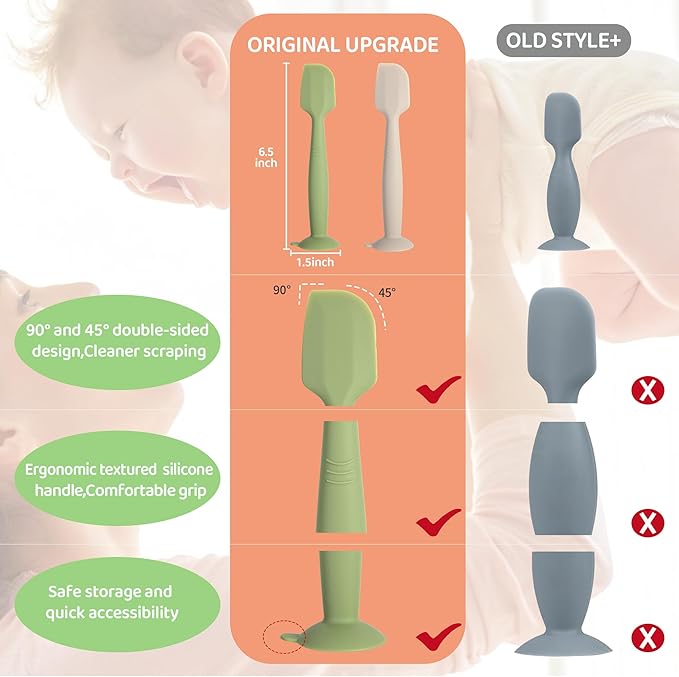 Diaper Spatula with Case, 3 Pack Baby Diaper Cream spatulas with 3 Storage Boxes - Image 6