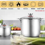 TeamFar 12 Quart Stock Pot, 18/10 Stainless Steel Large Cooking Soup Pot - Image 6