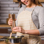 2 Pack Wooden Salt and Pepper Grinder Set — 8 Inch Refillable Salt and Pepper - Image 8