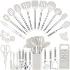 Kitchen Utensil Set-Silicone Cooking Utensils-33 Kitchen Gadgets & Spoons by BESTZMWK