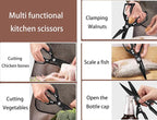 Multi-Purpose Rust Proof Kitchen Shears, Heavy Duty Meat Scissors, Dishwasher - Image 5