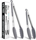 HOTEC Premium Stainless Steel Locking Kitchen Tongs by Hotec