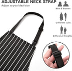 BeLuyi 2 Pack Adjustable Bib Apron - Image 3