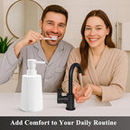 White Hand Soap Dispenser with No Rust Pump - Image 3