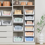5 Pack Stackable Closet Storage Basket - Image 6