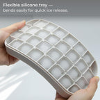 Ice Cube Tray Set with Lid & Bin, 2 Silicone Trays, Easy-Release, Leak-Proof - Image 5