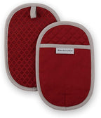 KitchenAid Asteroid Pot Holder 2-Pack Set, Smoked Paprika Red by KitchenAid