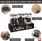 gmisun Coffee Tea Sugar Container Set, Canisters Jars - Image 6