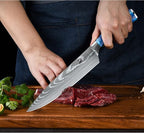 Dfito Chef Knife Sets with Roll Bag, 9 Pieces Professional Knife Set, High - Image 6