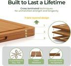 Keechee Wood Cutting Board, Carbonized Bamboo Cutting Boards Set - Image 7
