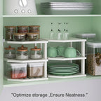 VERTORGAN 3 Tier Bamboo Corner Shelf, Dish Drying Rack, Plate Organizer - Image 2