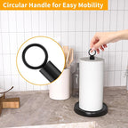 Paper Towel Holder Countertop, Stainless Steel, Weighted Base - Image 2