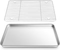 16 Inch Baking Sheet Pan with Rack Set, Joyfair Stainless Steel Toaster Oven by Joyfair