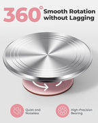 Kootek Aluminium Cake Turntable Set, Baking Tools - Image 3