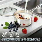 3 Ply Stainless Steel Cookware Set, AIVIKI 10-Pieces Pots and Pans Set - Image 8