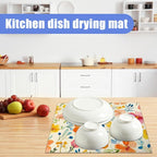 Colorful Flower Dish Drying Mat - Image 6