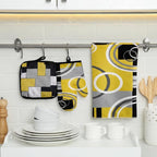 Jingmore 6 Pcs Kitchen Decor Set Accessory Farmhouse Kitchen Towels Pot Holders - Image 2