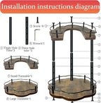 2 Tier Lazy Susan Organizer, 2-Tier Spinning Spice Rack - Image 4