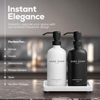 Luxury Glass Hand and Dish Soap Dispenser Set by Brighter Barns - Image 2