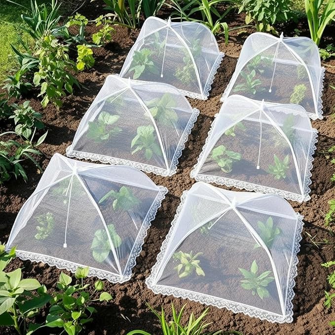 HBlife 7 Pack Pop-Up Mesh Food Cover Tent - Image 5