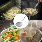 Stainless Steel Skimmer Slotted Spoon, Spider Strainer Ladle - Image 6