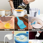 MIKULA Mixing Bowls Set, Large Nesting Bowls 7/6/4.5/3.5/2.5QT, Measuring Cups - Image 6