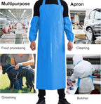 ELEBOX Waterproof Oil Proof Bib Apron Utility Apron Chemical Resistant Apron - Image 6