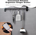 Ginger Grater Tool, Stainless Steel Grater Rustproof 8.46"x4.16" Large Size - Image 7