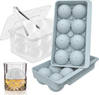 WIBIMEN Large Ice Cube Molds, Big Round Whiskey Ice Cube Trays by WIBIMEN