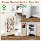 2 Pack Pot Lid Organizer Rack for Cabinet Door/Wall, 6-Tier Pot Lid Holders - Image 3