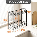 Spice Rack for Countertop, 2-Tier Standing Sturdy Metal Seasoning Organizer - Image 3