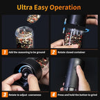 4Pack Electric Salt and Pepper Grinder Set USB Rechargeable - Image 7