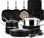 GRANITESTONE 20 Pc Complete Pots and Pans Set Non Stick Cookware Set by Granitestone+
