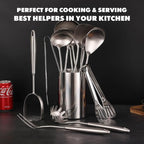 18/10 Stainless Steel Kitchen Utensils Set - Image 5
