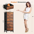 Sweetcrispy Tall Fabric Dresser - Image 3