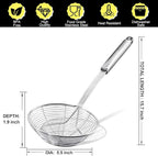 Anaeat Stainless Steel Spider Strainer Skimmer - Image 6