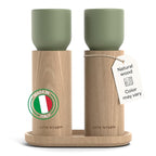 LARS NYSØM Wooden Salt and Pepper Grinder Set Manual by LN