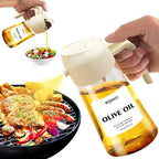 2 in 1 Glass Oil Sprayer & Dispenser, 16oz/470ml Olive Cooking, Air Fryer by Unknown