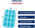 HIC Kitchen Silicone Penguin Ice Tray, Each Tray Makes 12 Penguins - Image 6