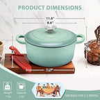 E-far 3 Qt Enameled Cast Iron Dutch Oven - Image 2