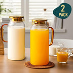 2 Pack 2 Liter/68 oz Glass Pitcher - Image 2