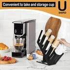 Cup Holder Lid Dispenser with Straw Organizer, 4 Compartment 7 Adjusting - Image 4