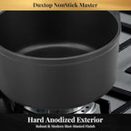 Duxtop Nonstick Master Saucepans Hard Anodized 2 Quart Small Sauce Pan - Image 5