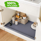FLATO Waterproof Under Sink Mat 31" x 19" Shelf Liner - Image 4
