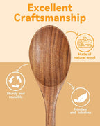 2Pcs Wooden Cooking Spoons, Wood Serving Spoons - Image 5