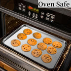 Stainless Steel Baking Sheet Set of 2, Cookie Sheet Baking Sheet Pan - Image 5