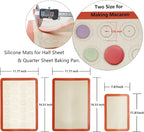 Silicone Baking Mats Set of 4, Non Stick Reusable Silicone Liners - Image 4