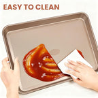 Baking Sheet with Wire Rack Set, 2 Sheet Pans with 2 Cooling Racks, Thickened - Image 5