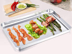 TeamFar Baking Sheet Set of 2, Baking Pans Tray Cookie Sheet Stainless Steel - Image 4